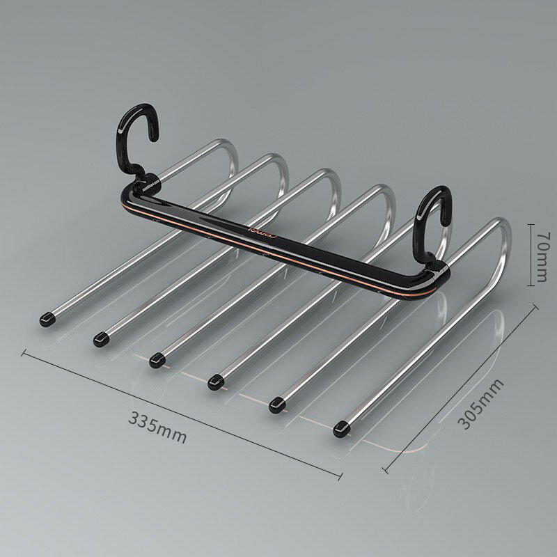 折疊褲架 魔術褲架 褲子衣架 折疊褲架家用褲夾衣架專用多層多功能褲掛架無痕防滑褲子收納神器【MJ25988】