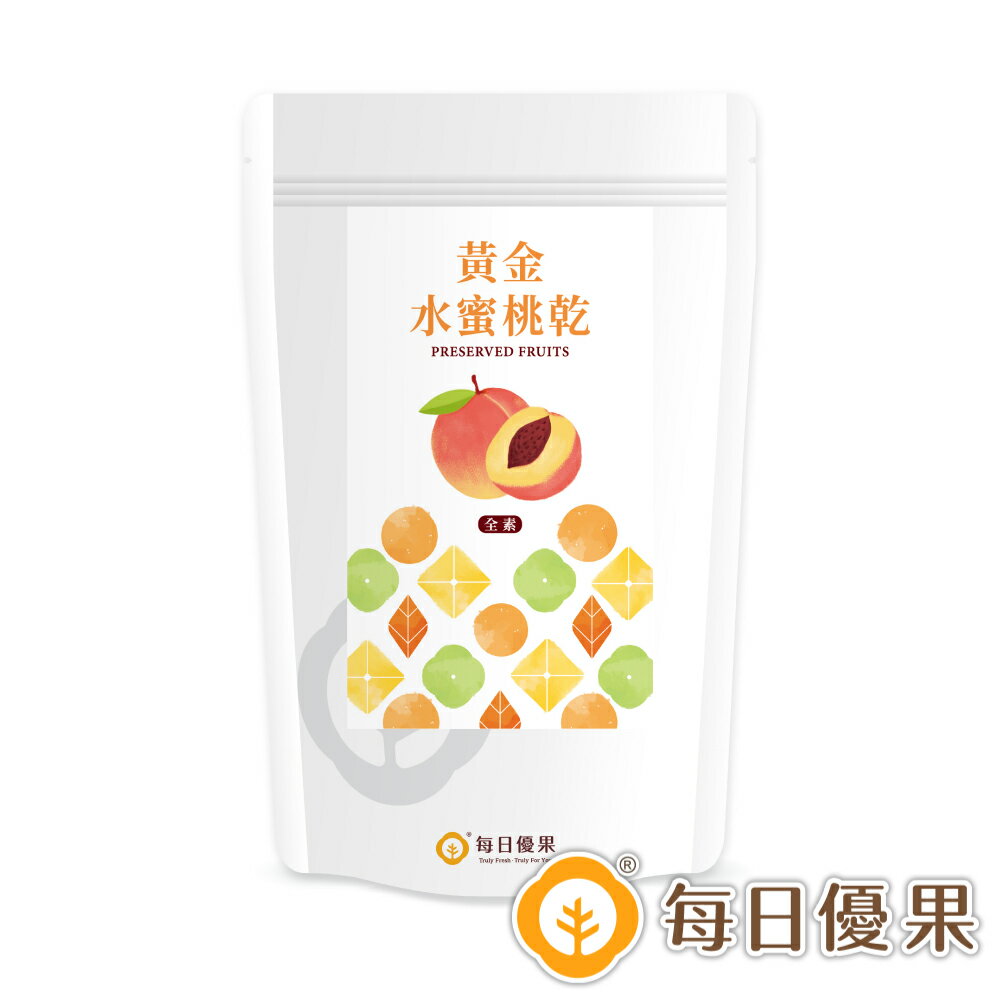 黃金水蜜桃乾大包裝400公克【每日優果】 2