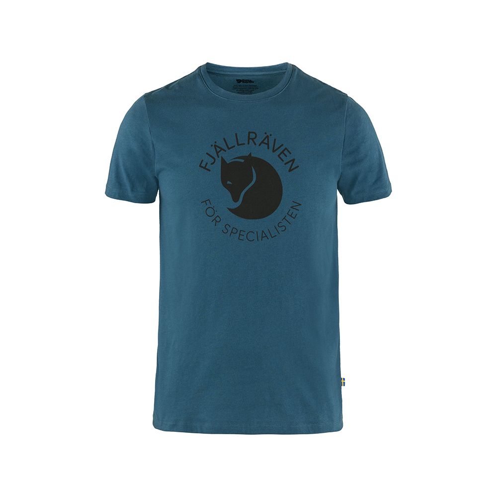 ├登山樂┤瑞典Fjallraven Fox T-shirt 混紡有機棉T恤 男 # FR87052-534 靛藍