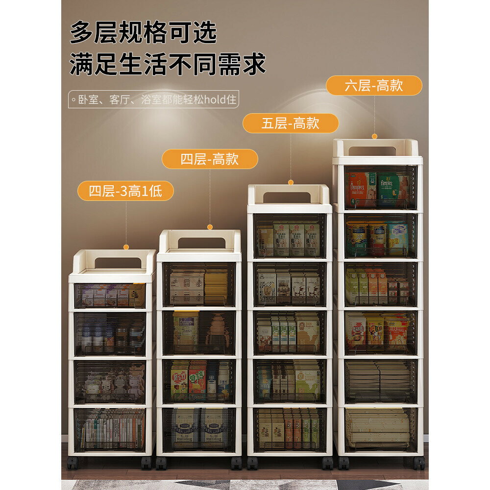 免運 開立發票 抽屜式收納櫃 化妝品收納櫃 收納推車 多層收納櫃 桌下檔案櫃 置物儲物櫃 臥室床頭櫃 塑膠收納櫃特惠/開立發票K1015
