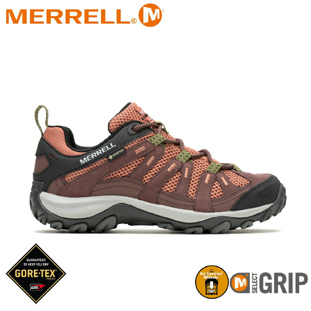 【MERRELL 美國 女 ALVERSTONE 2 GORE-TEX 戶外運動鞋《玫紅色》】ML037548/水陸休閒鞋