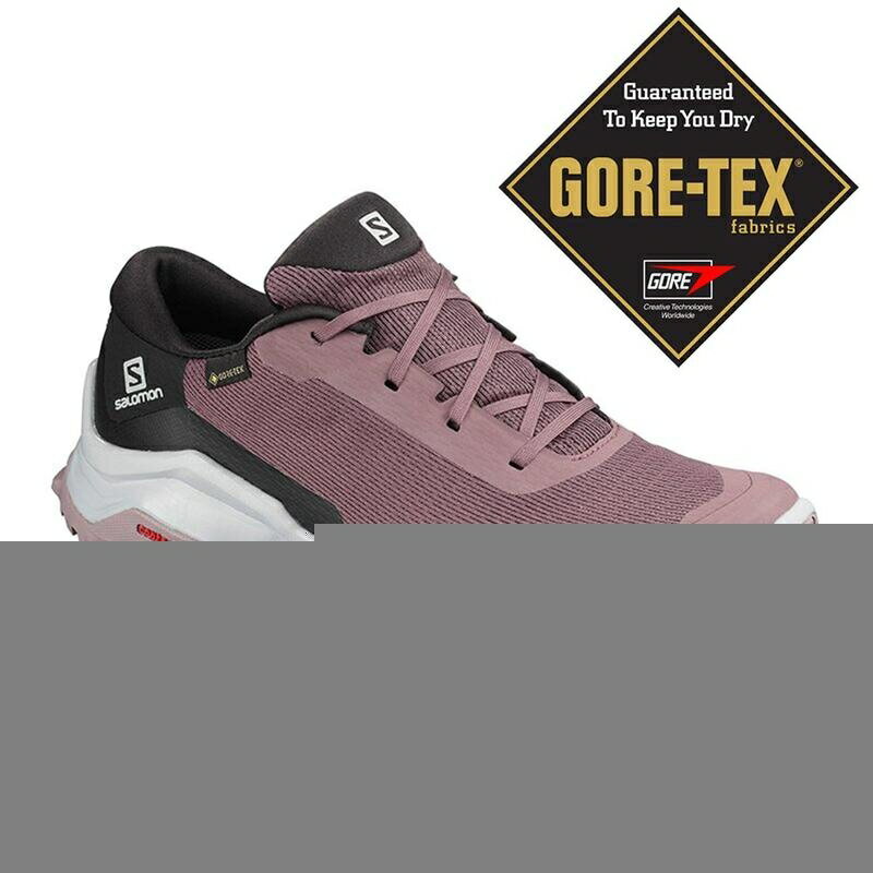 【SALOMON 法國】女 X REVEAL GTX 登山健行鞋『石灰/黑/鵪鶉灰』409714