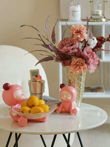 米子家居小甜甜花瓶擺件客廳插花創意水培網紅花藝干花餐桌裝飾品
