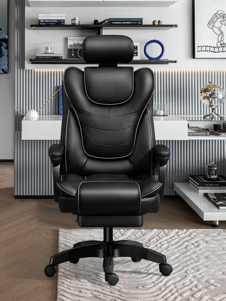 老板椅電腦椅家用舒適久坐辦公椅可躺按摩書房座椅升降辦公室椅子