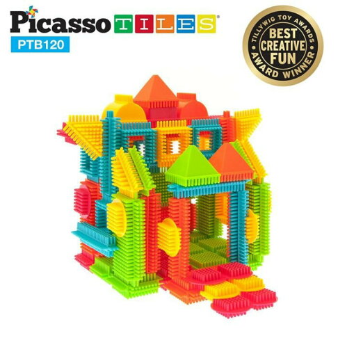 PicassoTiles PTB120 畢卡索百變刷毛觸感積木 玩具 強強滾 2