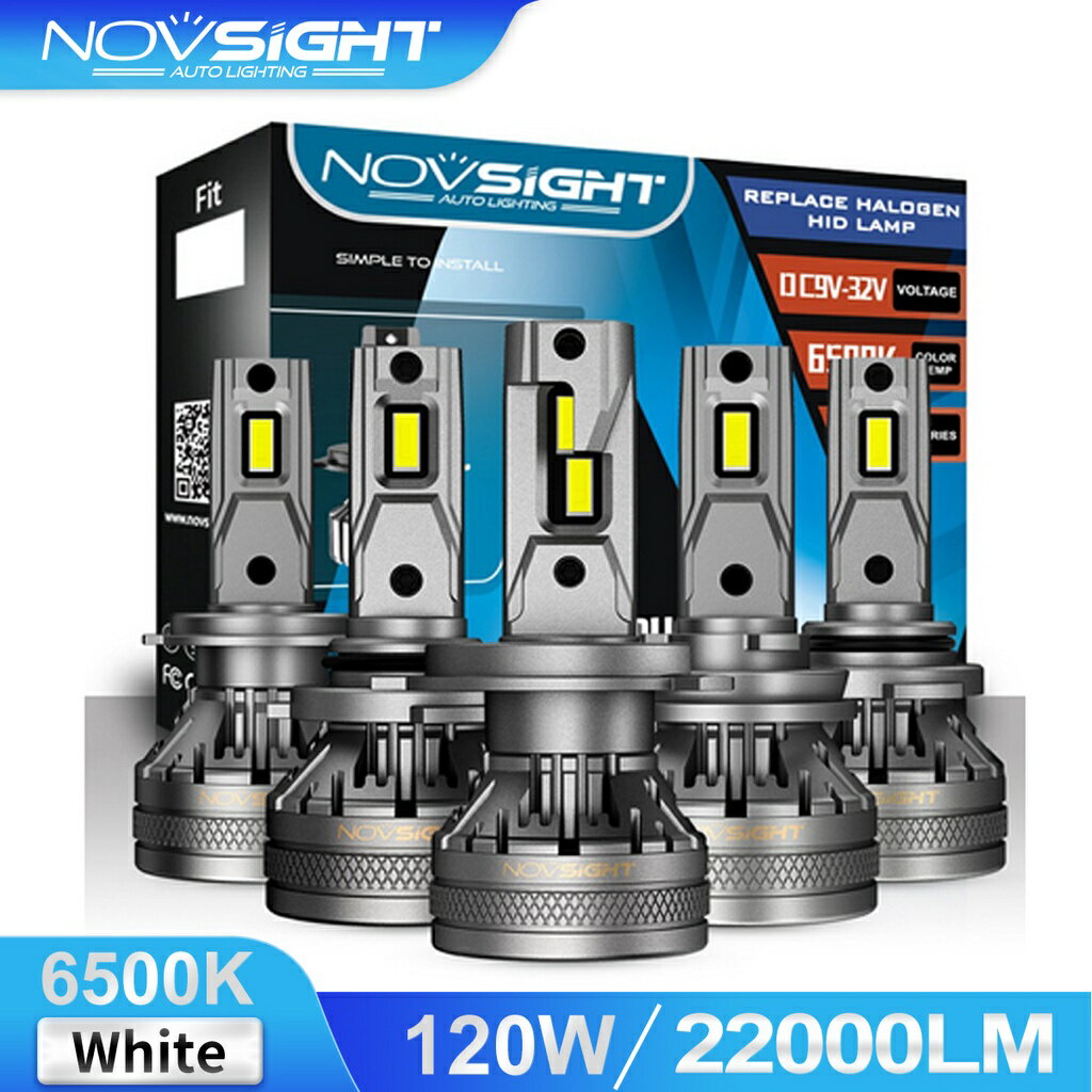 ★最亮升級版 22000LM 120W Novsight N37 汽車 LED 大燈 頭燈 6000K 一內置解碼