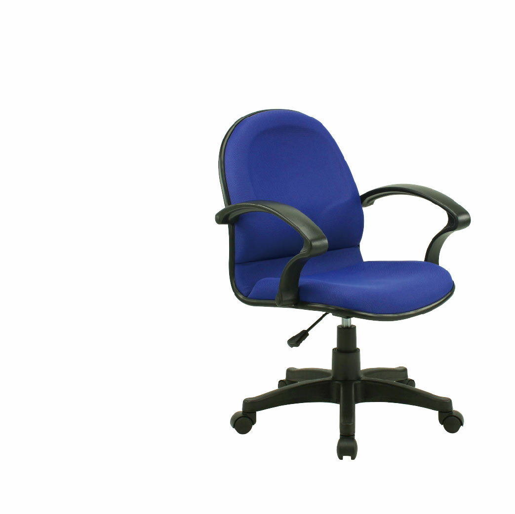 莎拉辦公椅 低背-中藍 SA02G
