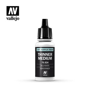 陸丘 vallejo西班牙 AV70524 手涂漆稀釋劑丙烯水性 模型輔料17ml