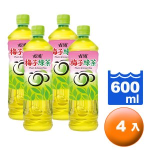 古道 梅子綠茶 550ml (4入)/組【康鄰超市】