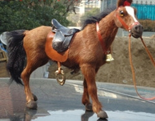 特價模擬馬汗血寶馬 馬到成功 真皮模擬動物模型 攝影道具
