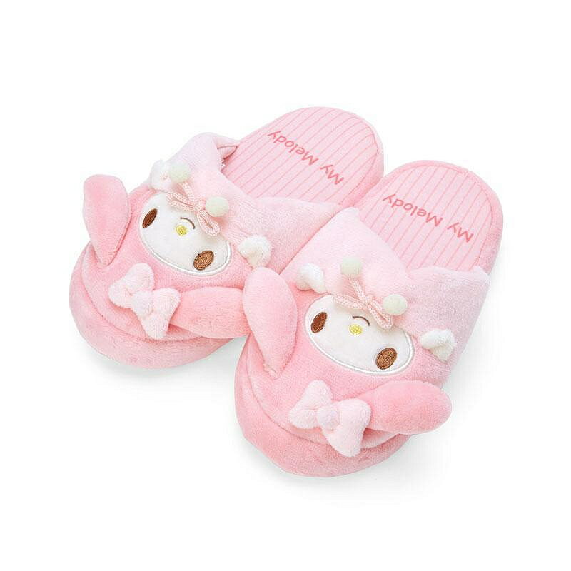 【震撼精品百貨】My Melody 美樂蒂~日本SANRIO三麗鷗 美樂蒂兒童絨布造型室內拖鞋18cm*59719