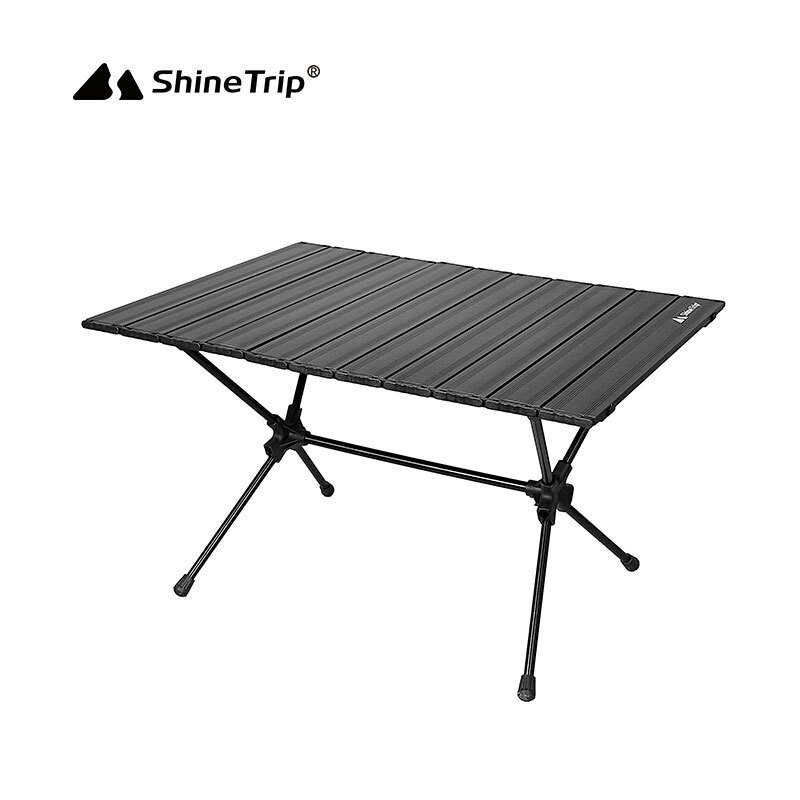 戶外便攜式鋁合金折疊桌(高度可兩段式調整) 加厚簡易蛋卷桌椅可調節輕量化 戶外用品 露營用品