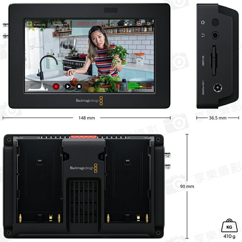 享樂攝影](客訂商品)【BMD Blackmagic Video Assist 5 3G 錄影監看螢幕