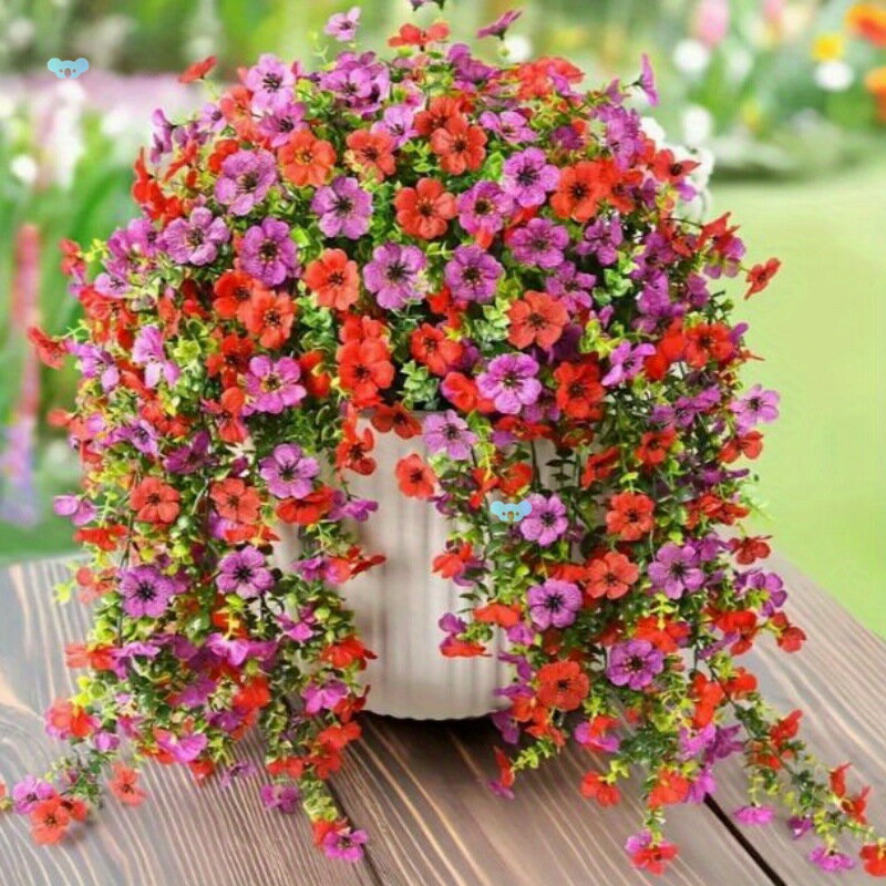 【喜挖】Artificial Hanging Flowers UV Resistant Fake Flowers