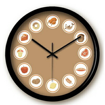 時鐘 藝術掛鐘-美味小吃食物造型創意壁鐘3色72z48【獨家進口】【米蘭精品】