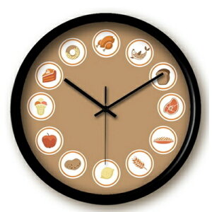 時鐘 藝術掛鐘-美味小吃食物造型創意壁鐘3色72z48【獨家進口】【米蘭精品】