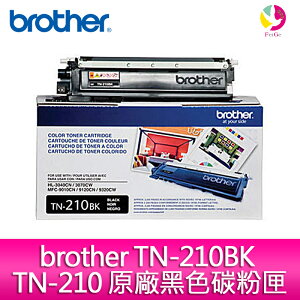 brother TN-210BK TN-210 原廠黑色碳粉匣--適用HL-3040CN/MFC-9010CN/MFC-9120CN【APP下單最高22%點數回饋】