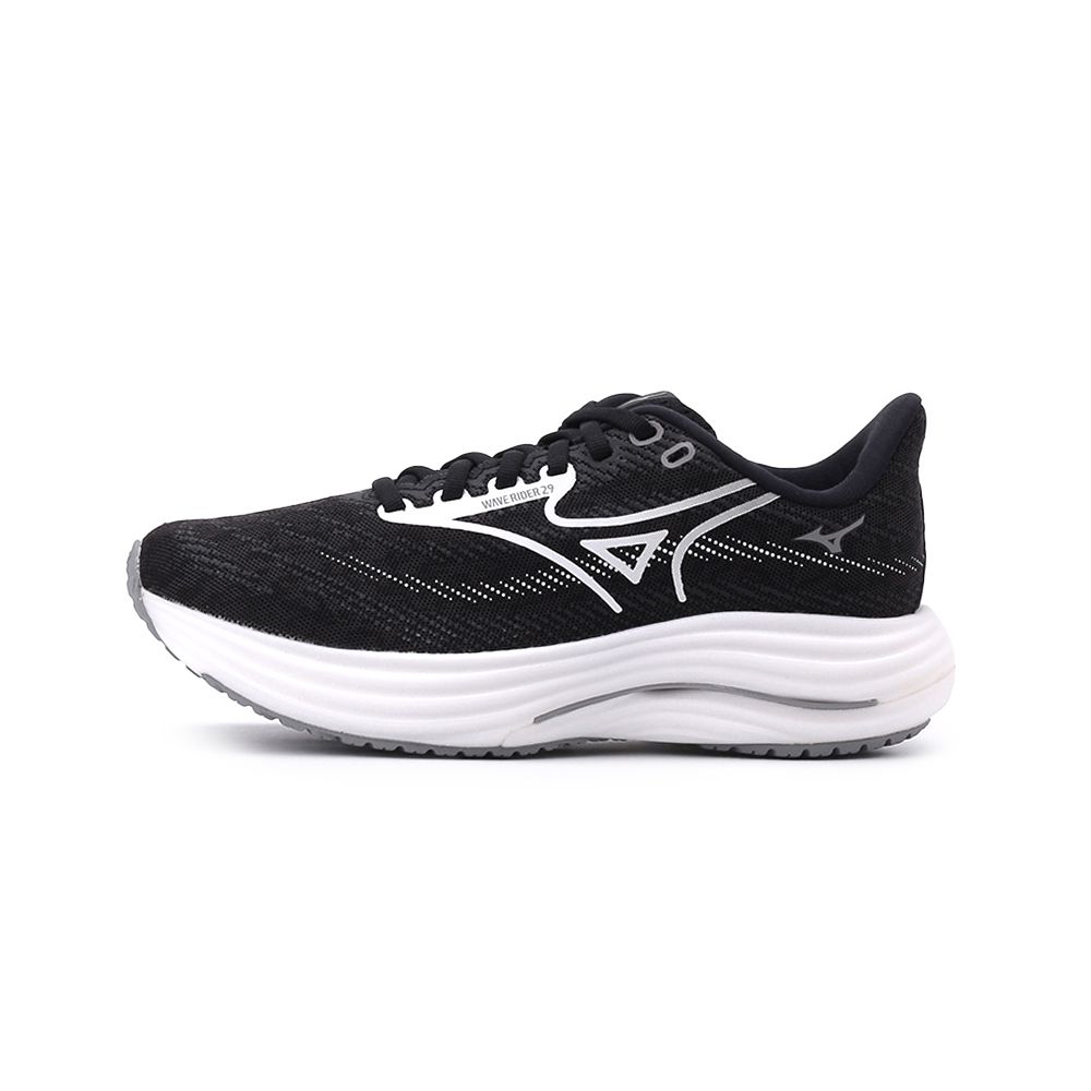 MIZUNO WAVE RIDER 29 SW 寬楦運動慢跑鞋 黑白灰 J1GD250622 女鞋 治裝激推