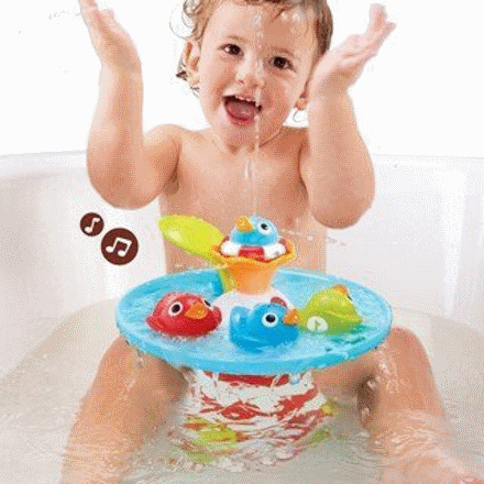 新款 以色列Yookidoo 音樂小鴨噴泉洗澡玩具