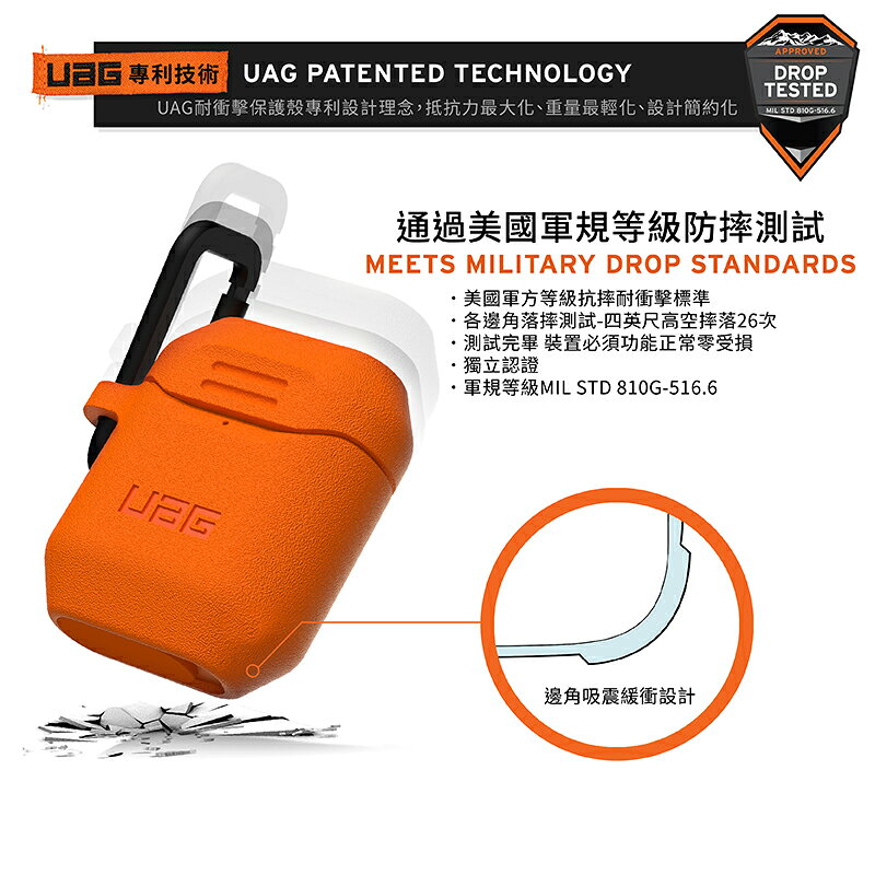 UAG 二代 耐衝擊 防摔殼 保護殼 軟殼 耳機殼 矽膠殼 適用於AirPods Pro 1代 2代 7