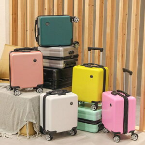 行李箱女ins密碼箱學院風14寸小型16旅行拉桿航空登機箱
