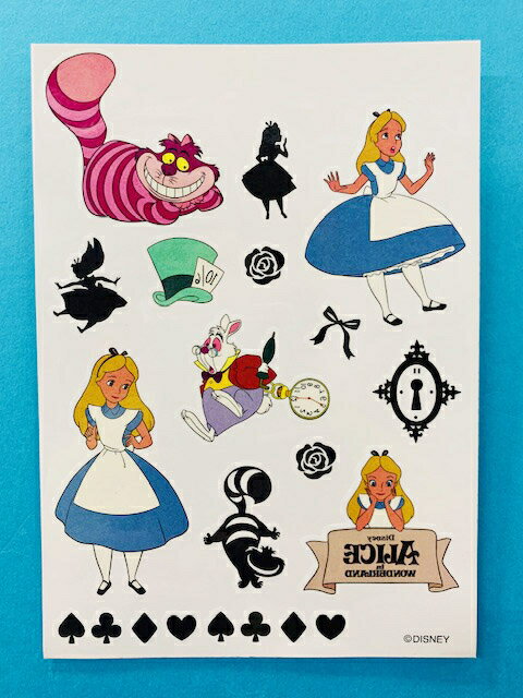 【震撼精品百貨】愛麗絲夢遊仙境 Alice 迪士尼公主系列紋身貼紙-愛麗絲#82286 震撼日式精品百貨