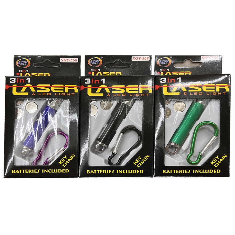 迷你LED燈驗鈔(3合一)+鎖扣【九乘九購物網】