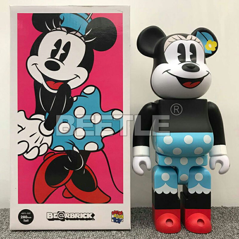 現貨 BEETLE BE@RBRICK X DISNEY MINNIE MOUSE 迪士尼 米老鼠 米妮 庫柏力克熊 400%