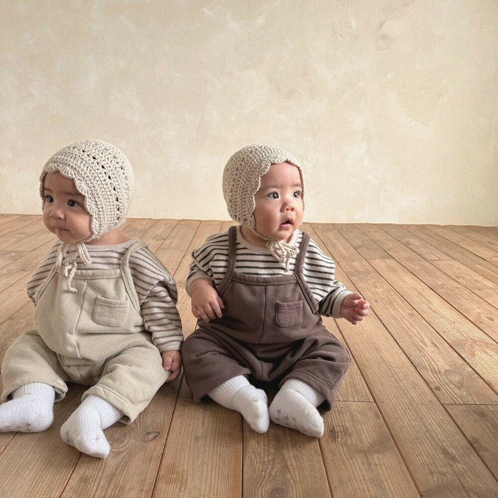 嬰幼兒春款衣服韓版童裝嬰兒背帶褲2024春季新款寶寶褲子