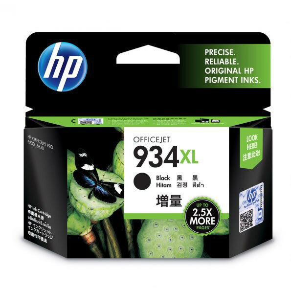 【最高3000點回饋 滿額折400】HP 934XL 原廠黑色高容量墨水匣(C2P23AA) for HP OJ Pro 6230e/6830e/6835e