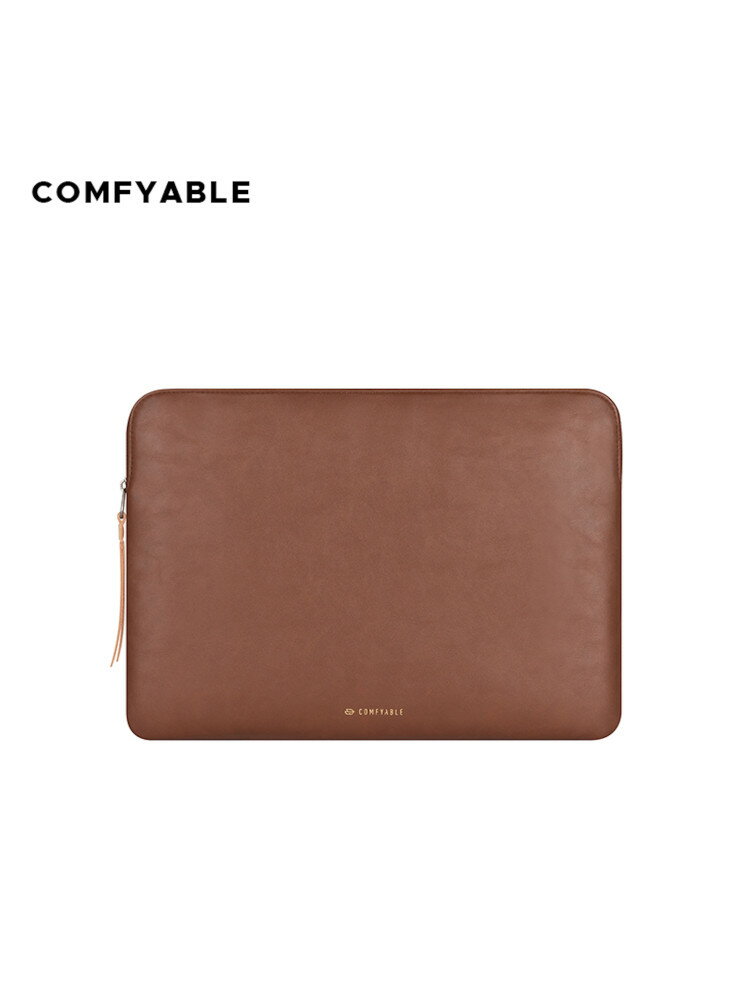 Comfyable內膽包適用於MacbookAir13M4Pro14M5英寸保護套簡約復古棕色
