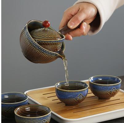 懶人自動泡茶神器茶壺便攜旅行茶具套裝家用日式泡茶器功夫茶整套 林之舍