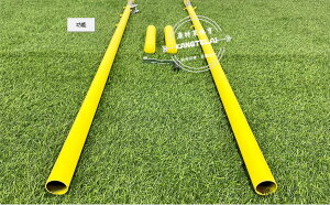 地插式羽毛球柱 標準羽毛球網架簡易直插式球柱 現貨