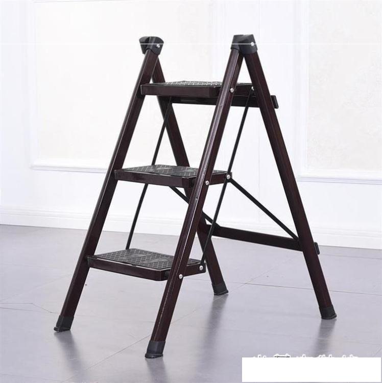 梯椅 收納梯子輕便型折疊碳鋼家用便攜梯人字可折疊拍攝晾衣架梯椅便攜 雙十盛典狂歡 ~