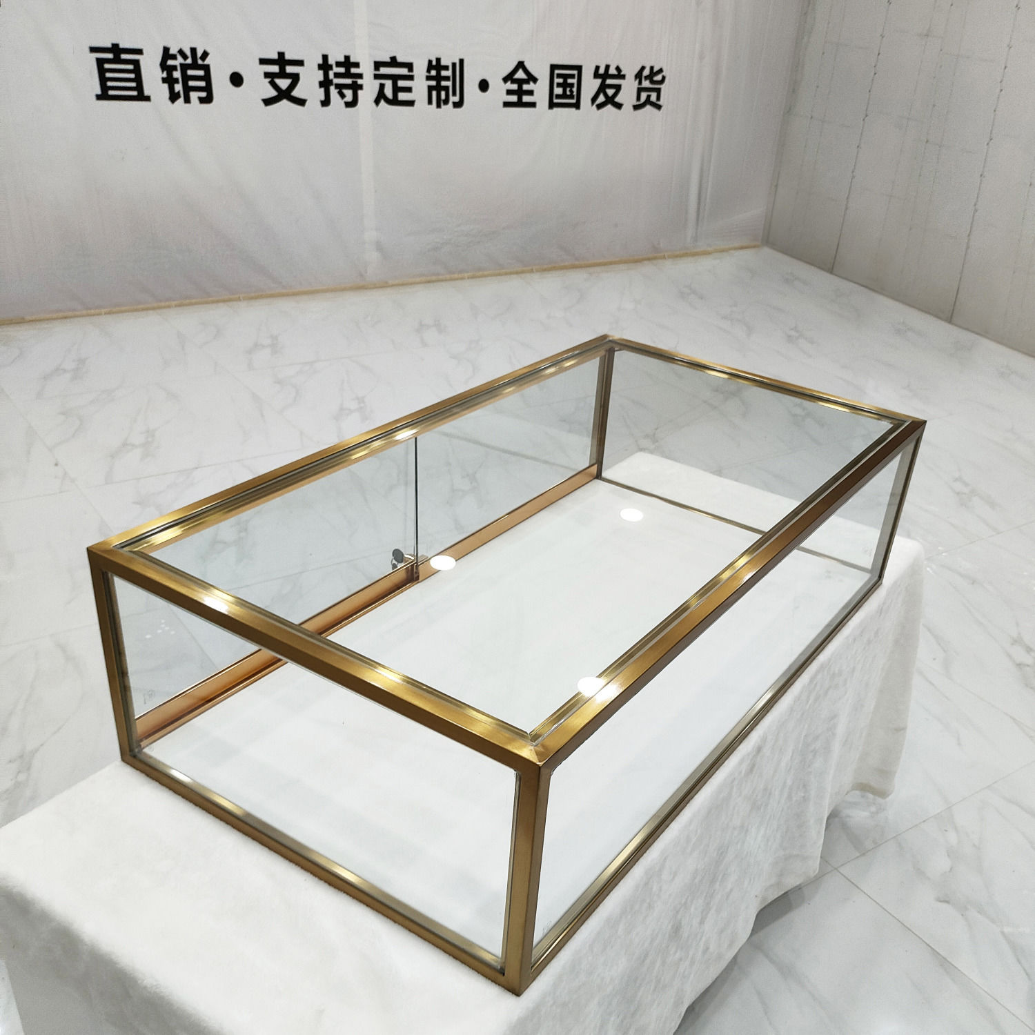 附發票 桌面玻璃展示櫃珠寶飾品吧臺麵包蛋糕點烘焙展櫃防塵收納小型定製353S 快速出貨