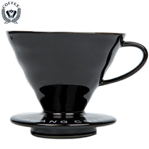 品皇咖啡 v02錐形陶濾杯-黑