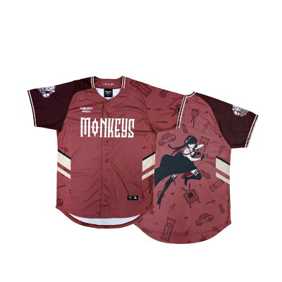 Rakuten MonkeysX間諜家家酒球衣-紅