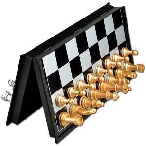 國際象棋 磁性國際象棋套裝折疊棋盤小學生兒童培訓高檔磁力比賽專用黑白棋『CM44408』