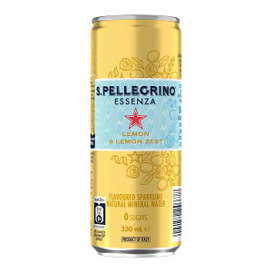【10%點數回饋】San Pellegrino 聖沛黎洛 零卡香氛氣泡飲 冰心凍檸風味 330毫升 X 24罐