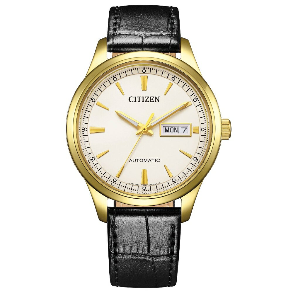 送禮首選★CITIZEN 星辰 Mechanical 限量 自動上鍊皮帶機械錶 男錶 手錶 NY4059-09A 附提袋【全館滿額折價★APP下單點數4倍送】線上購買享_實體門市同步服務