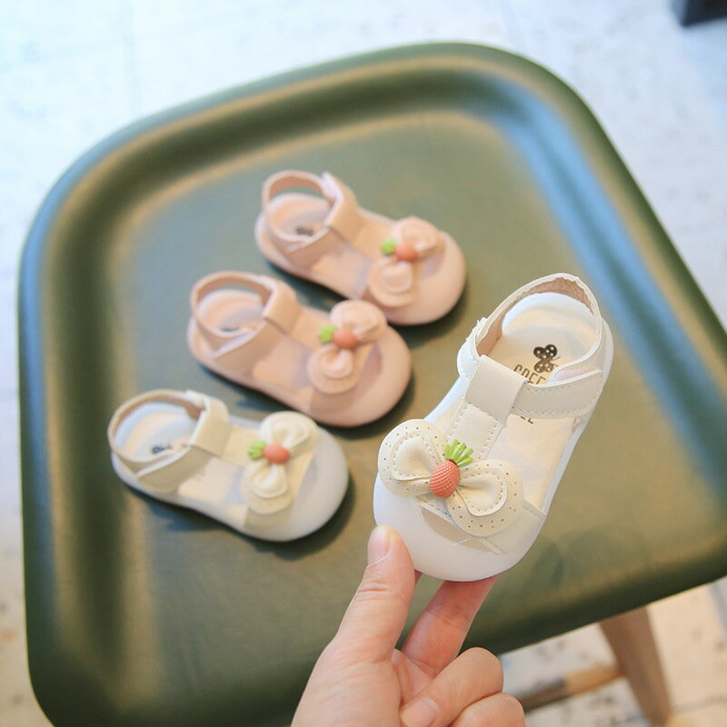 寶寶涼鞋0-1-2歲半春夏季嬰兒軟底學步鞋防滑透氣鞋子女童公主鞋