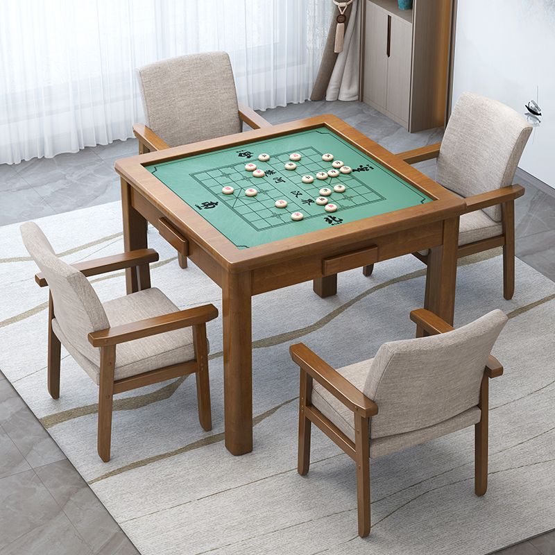 工廠直銷 免運 麻將桌 餐桌 折疊桌 中式實木棋牌桌椅組合正方型活動室手搓麻將桌撲克桌象棋桌四方桌