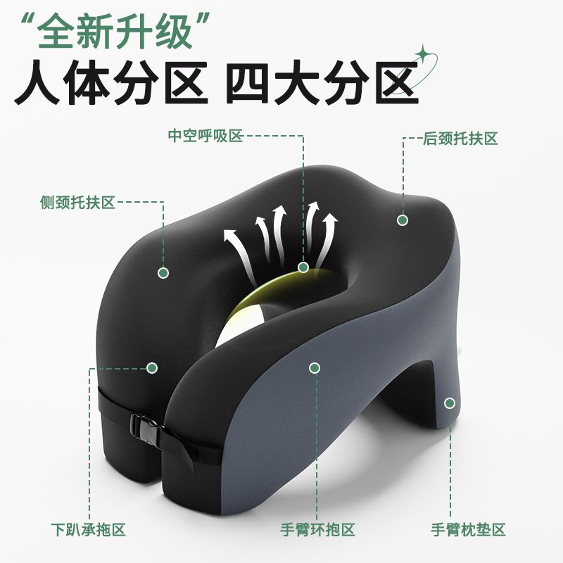 公司貨附發票 午休枕 辦公室午睡枕多功能學生午休枕午覺U型枕睡覺神器小枕頭 樂天最低價 快速出貨