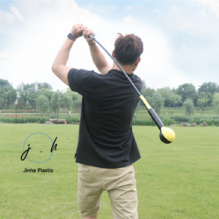 高爾夫球桿揮桿練習器輔助臂力打擊桿握把初學者