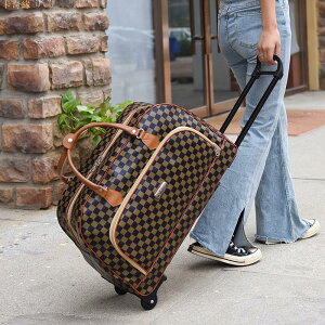 拉桿包旅游男女手提旅行袋帶輪子行李包登機箱可折疊短途旅行包