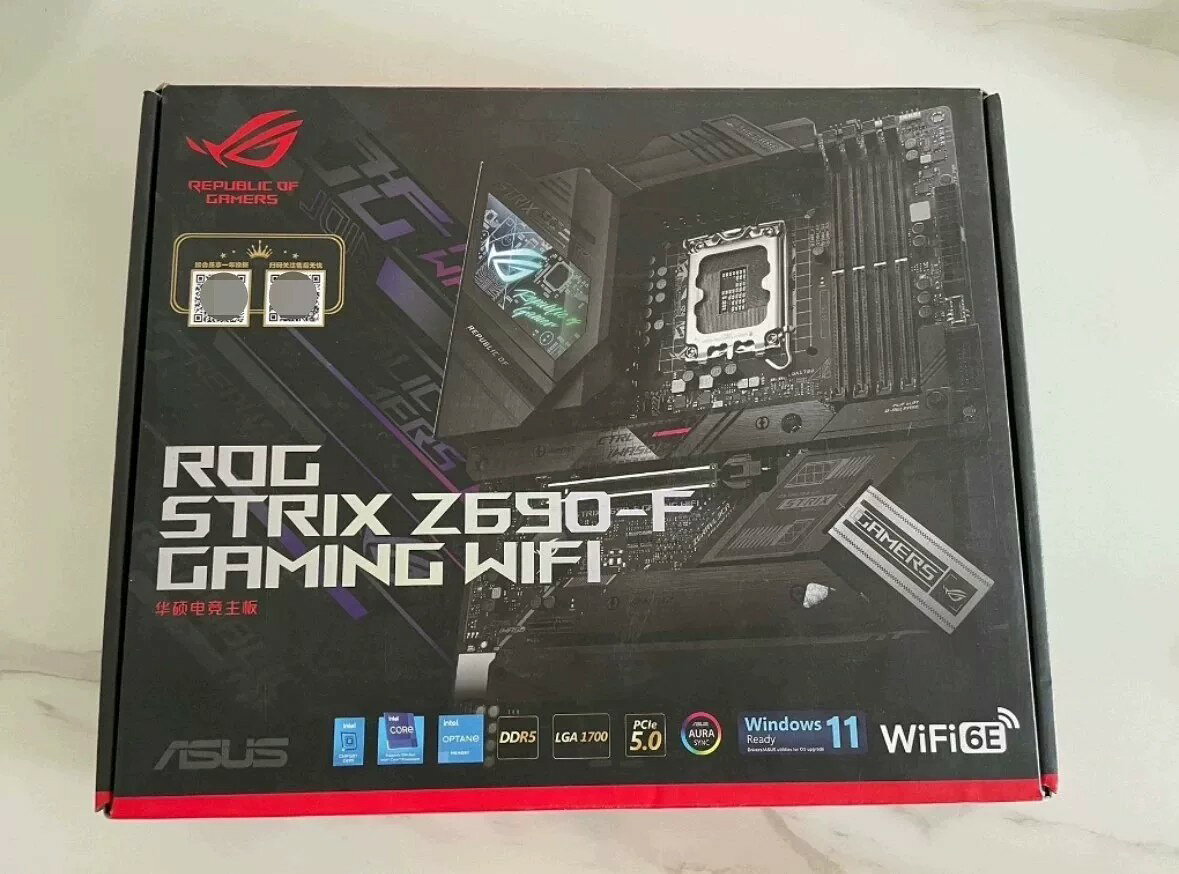 華碩 ROG STRIX Z690-F GAMING WIFI 主機板 箱說完整 現貨供應 當日發貨 電競主機板 支援12代 電腦DIY 組裝 主機板批發