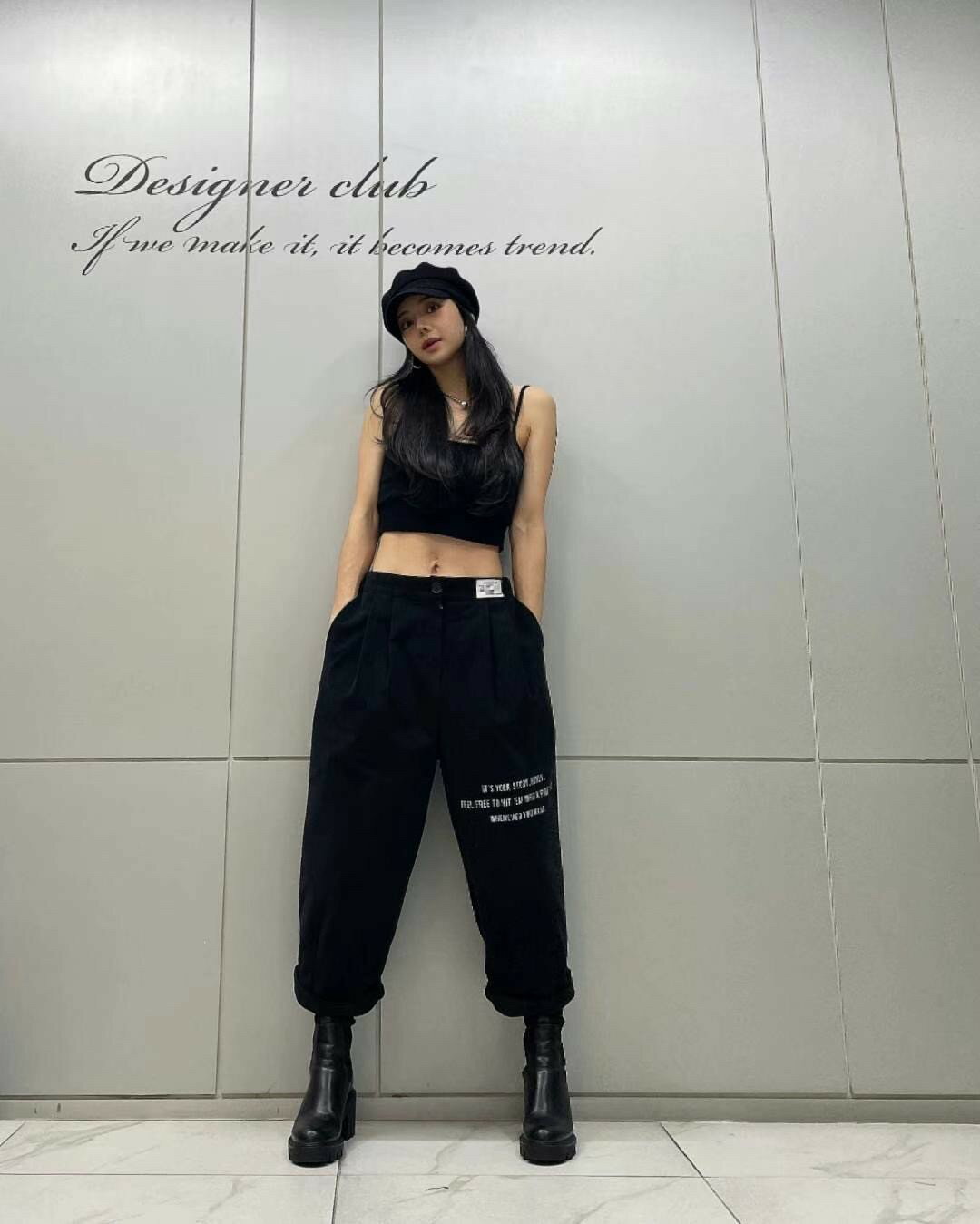 ✵個性ᴜᴘ ✵高磅寬版個性褲子 熱賣