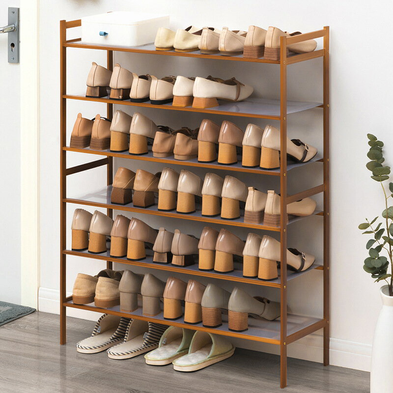 簡易鞋架組裝防塵宿舍家用門口置物架門后鞋架子小鞋柜實木多層