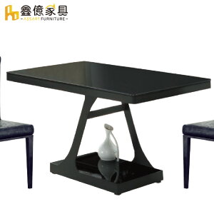 條頓玻璃面餐桌(寬130x深80x高75cm)/ASSARI