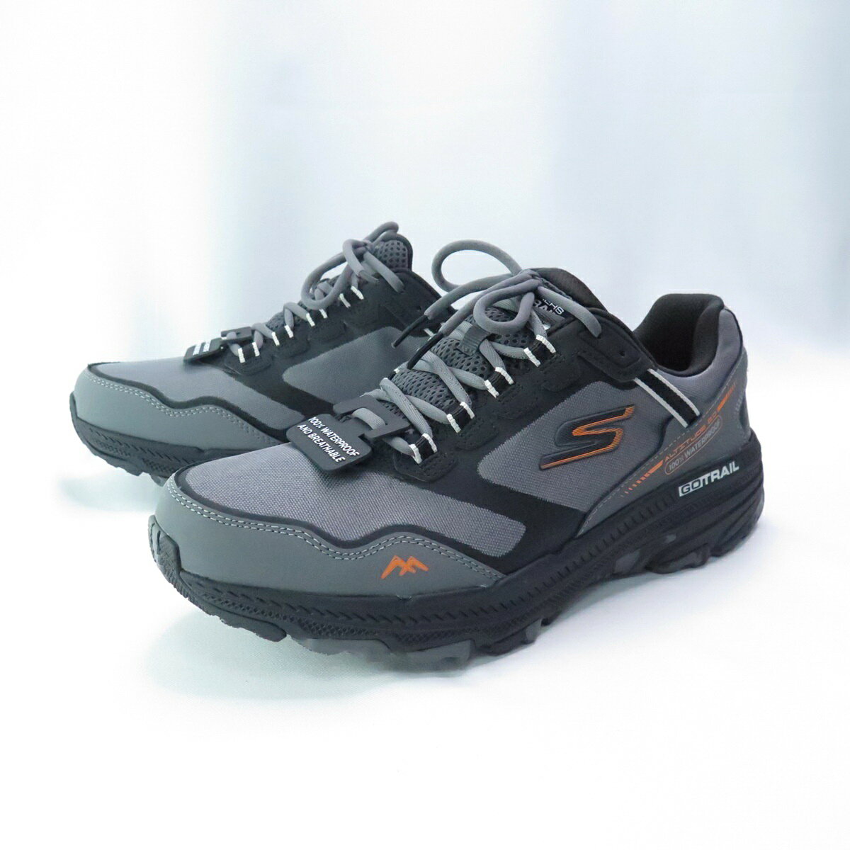 Skechers 220757GYOR GO RUN TRAIL ALTITUDE 男 慢跑鞋 防潑水 透氣 灰黑橘